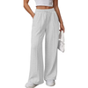 Fantaslook Womens Wide Leg Sweatpants High Waisted Baggy Pants Fashion Drawstring Athletic Sweatpants with Pockets
