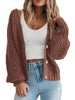 Fantaslook Knit Cardigan for Women Long Sleeve Open Front Sweaters Button Down Tops Casual Trendy Fall Outfits
