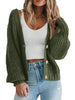 Fantaslook Knit Cardigan for Women Long Sleeve Open Front Sweaters Button Down Tops Casual Trendy Fall Outfits