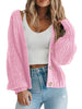 Fantaslook Knit Cardigan for Women Long Sleeve Open Front Sweaters Button Down Tops Casual Trendy Fall Outfits