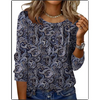 Fantaslook Women Tunic Tops Casual Long Sleeve Shirts Crew Neck Fall Tops Basic Tees Floral Dressy Blouses