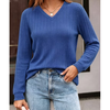 Fantaslook Long Sleeve Shirts for Women V Neck Dressy Casual Tops Lightweight Tunic Pullover Fall Work Outfits