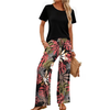 Fantaslook Two Piece Sets for Women Summer Vacation Outfits Boho Lounge Sets Beach Airport Travel Matching Clothing
