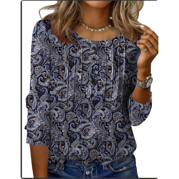 Fantaslook Blouses for Women Henley Long Sleeve Shirts Dressy Casual Fall Tops Work Blouses