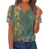 Fantaslook Womens Blouses Dressy Casual Tops Summer Short Sleeve V Neck Shirts Business Work Blouses