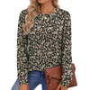 Fantaslook Womens Long Sleeve Shirts Fall Tunic Tops Casual Crewneck Floral Blouses