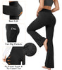 VivaYoga Flare Yoga Pants for Women High Waisted Leggings Tummy Control Workout Pants No Front Seam Trousers with Pockets