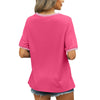 MOSHU Dressy Women Tops Crewneck Blouses for Women Striped Colorblock Short Sleeve Shirts Casual Summer Tops