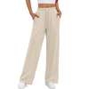 Fantaslook Wide Leg Sweatpants for Women Casual High Waisted Baggy Sweatpants Drawstring Workout Pants with Pockets Fashion Outfits