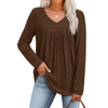 Fantaslook Long Sleeve Shirts for Women V Neck Lightweight Sweaters Casual Fall Tunic Tops Fashion Spring Clothes
