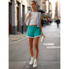 Rosvigor Womens High Waisted Shorts Cotton Shorts for Women Casual Shorts with Pockets