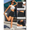 Rosvigor Womens Athletic Shorts High Waisted Running Shorts Gym Workout Shorts with Pockets