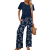 Fantaslook Two Piece Sets for Women Summer Vacation Outfits Boho Lounge Sets Beach Airport Travel Matching Clothing