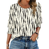 Fantaslook Blouses for Women Dressy Casual 3/4 Length Sleeve Womens Tops with Smocked Cuffs Fashion Shirts