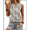 Fantaslook Womens Tank Tops Dressy Casual Sleeveless Blouses Crew Neck Pleated Tunic Shirts Summer Tops