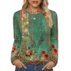 Fantaslook Women Tunic Tops Casual Long Sleeve Shirts Crew Neck Fall Tops Basic Tees Floral Dressy Blouses