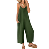 Fantaslook Jumpsuits for Women Casual Sleeveless Spaghetti Strap Rompers Boho Wide Leg Jumpsuits Overalls Dressy Trendy Outfits Clothes