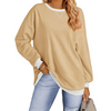 Fantaslook Color Block Sweatshirts for Women Crewneck Long Sleeve Oversized Pullover Tops Casual Fall Outfits