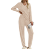 Fantaslook Womens Pajamas Sets Long Sleeve Shirts and Drawstring Pants With Pockets Two Piece Lounge Sets Fall Oufits