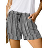 Fantaslook Womens Casual Shorts Elastic Waist Drawstring Shorts Pants with Pockets Summer Beach Floral Shorts