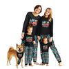 FANTASLOOK CHRISTMAS PAJAMAS SETS FOR FAMILY LONG SLEEVE TOPS AND PLAID PANTS HOLIDAY COUPLES LOUNGE SETS CASUAL FESTIVAL OUTFITS-Men