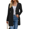 Fantaslook Fall Cardigan for Women Long Sleeve Open Front Cardigan Casual Button Down Coat with Pockets