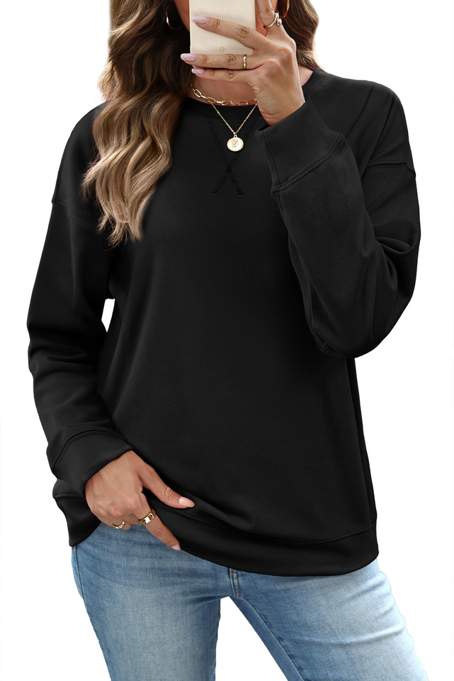 Fantaslook Pullover Sweatshirts for Women Crewneck Long Sleeve Shirts Casual Tunic Tops Fall Clothes