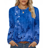 Fantaslook Women Tunic Tops Casual Long Sleeve Shirts Crew Neck Fall Tops Basic Tees Floral Dressy Blouses