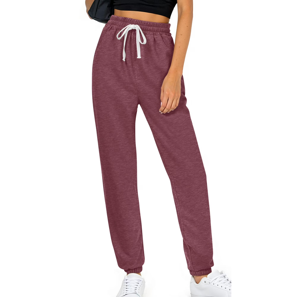 Fantaslook Casual Womens Sweatpants Lounge Travel Pants Elastic Waist Drawstring Joggers with Pockets Athletic Outfits