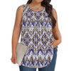 Fantaslook Plus Size Tank Tops for Women Tunic Sleeveless Shirts Dressy Casual Floral Blouses Loose Summer Tops