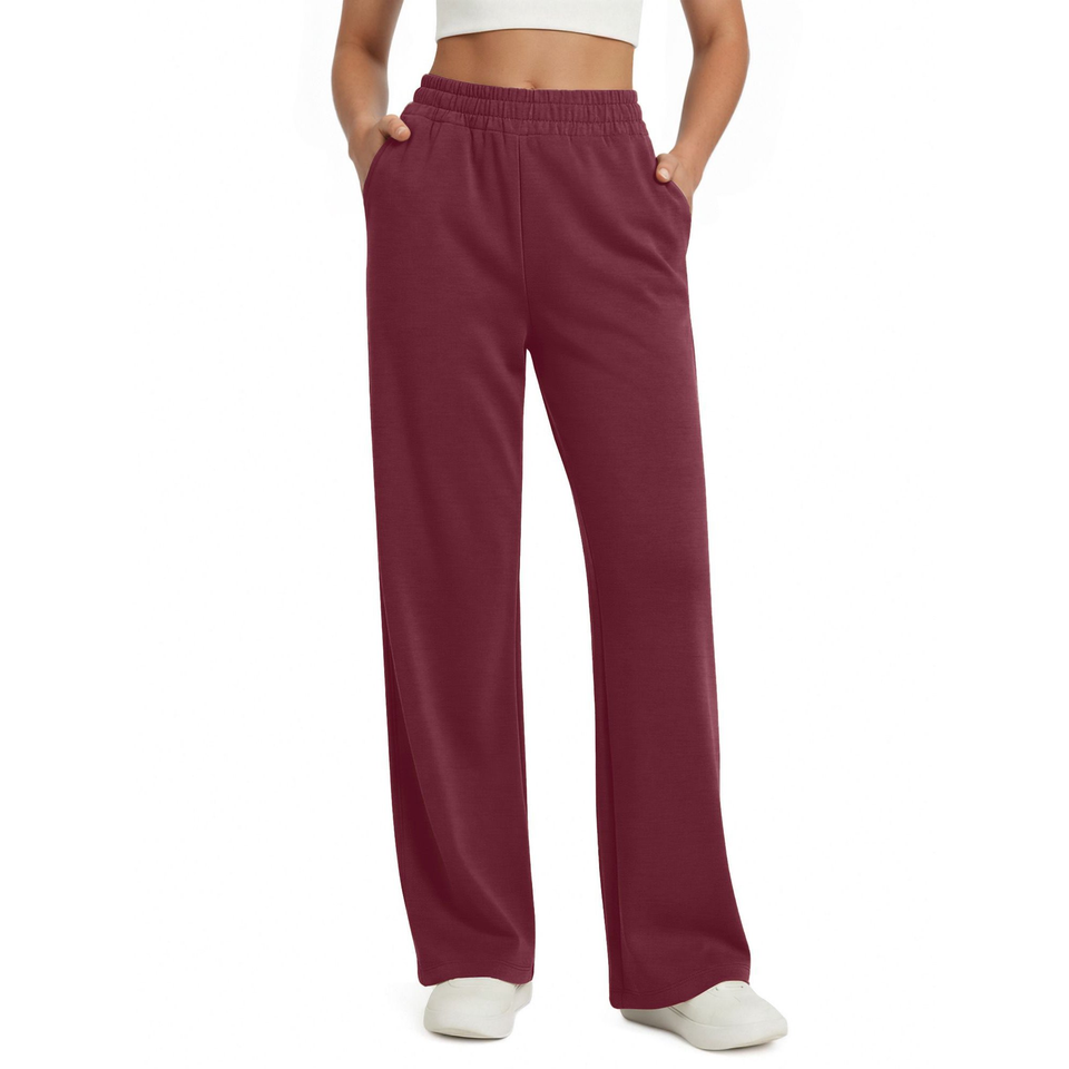Fantaslook Womens Wide Leg Pants with Pockets High Waisted Casual Lounge Pants Work Office Pants
