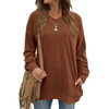 Fantaslook V Neck Sweatshirts for Women Casual Long Sleeve Tops Oversized Sweatshirt With Pockets