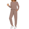 Fantaslook Womens Pajamas Sets Crew Neck Long Sleeve Tops and Pants Two Piece Lounge Sets Fall Outfits with Pockets