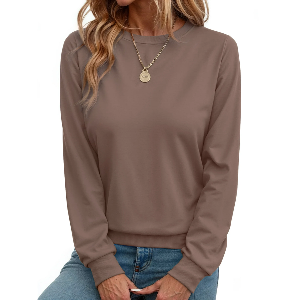 Fantaslook Fall Sweatshirts for Women Crewneck Long Sleeve Shirts Casual Tunic Tops Lightweight Pullover Sweatshirts