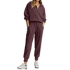 Fantaslook Womens 2 Piece Outfits Long Sleeve Half Zip Sweatsuits with Pockets Pullover Lounge Set