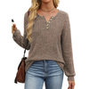 Fantaslook Henley Long Sleeve Shirts for Women Casual Tunic Tops Fall Dressy Blouses Lightweight Pullover
