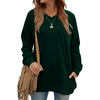Fantaslook V Neck Sweatshirts for Women Casual Long Sleeve Tops Oversized Sweatshirt With Pockets