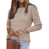 Fantaslook Fall Sweaters for Women Classic Crew Neck Knit Sweaters Casual Long Sleeve Pullover Tops