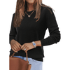Fantaslook Fall Sweaters for Women Classic Crew Neck Knit Sweaters Casual Long Sleeve Pullover Tops
