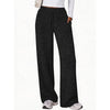 Fantaslook Fall Wide Leg Pants for Women Dressy Casual Lounge Pants Stretchy Elastic Drawstring Trousers with Pockets