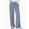 Fantaslook Fall Wide Leg Pants for Women Dressy Casual Lounge Pants Stretchy Elastic Drawstring Trousers with Pockets