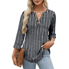 Fantaslook Womens Blouses 3/4 Sleeve V Neck Henley Shirts Dressy Casual Tops Summer Fall Fashion Clothes