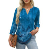 Fantaslook Womens Blouses 3/4 Sleeve V Neck Henley Shirts Dressy Casual Tops Summer Fall Fashion Clothes