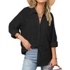 Fantaslook Womens Button Down Shirts Lapel Long Sleeve Blouses Business Work Shirt Dressy Casual Collared Tops