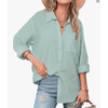 Fantaslook Womens Button Down Shirts Lapel Long Sleeve Blouses Business Work Shirt Dressy Casual Collared Tops
