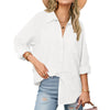 Fantaslook Womens Button Down Shirts Lapel Long Sleeve Blouses Business Work Shirt Dressy Casual Collared Tops