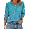 Fantaslook Womens Tops 3/4 Sleeve with Buttons Dressy Casual Blouses Summer Shirts Beach Vacation Trendy Clothes