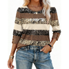 Fantaslook Womens Tops 3/4 Sleeve with Buttons Dressy Casual Blouses Summer Shirts Beach Vacation Trendy Clothes