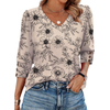 Fantaslook Womens Tops 3/4 Sleeve with Buttons Dressy Casual Blouses Summer Shirts Beach Vacation Trendy Clothes