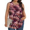 Fantaslook Plus Size Tank Tops for Women Tunic Sleeveless Shirts Dressy Casual Floral Blouses Loose Summer Tops